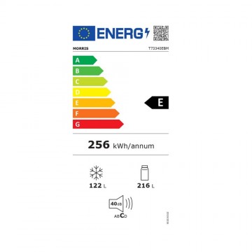 Morris Ψυγειοκαταψύκτης 338lt Total NoFrost Υ185xΠ59.5xΒ70εκ. Inox T73340EBM